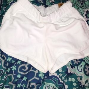 Pink varsity shorts